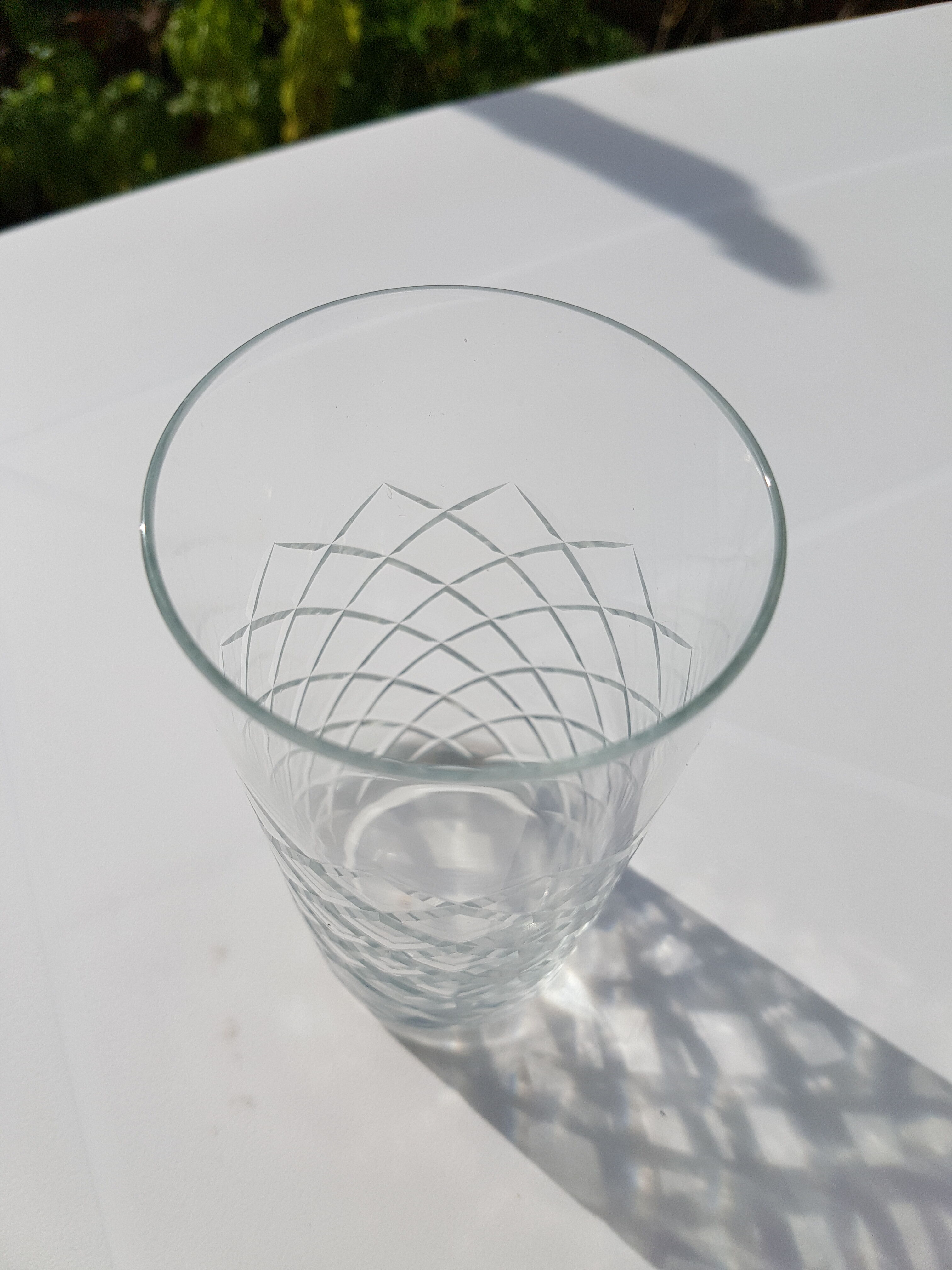 4 verres à orangeade gravés années 1960