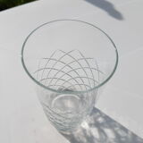 4 verres à orangeade gravés années 1960