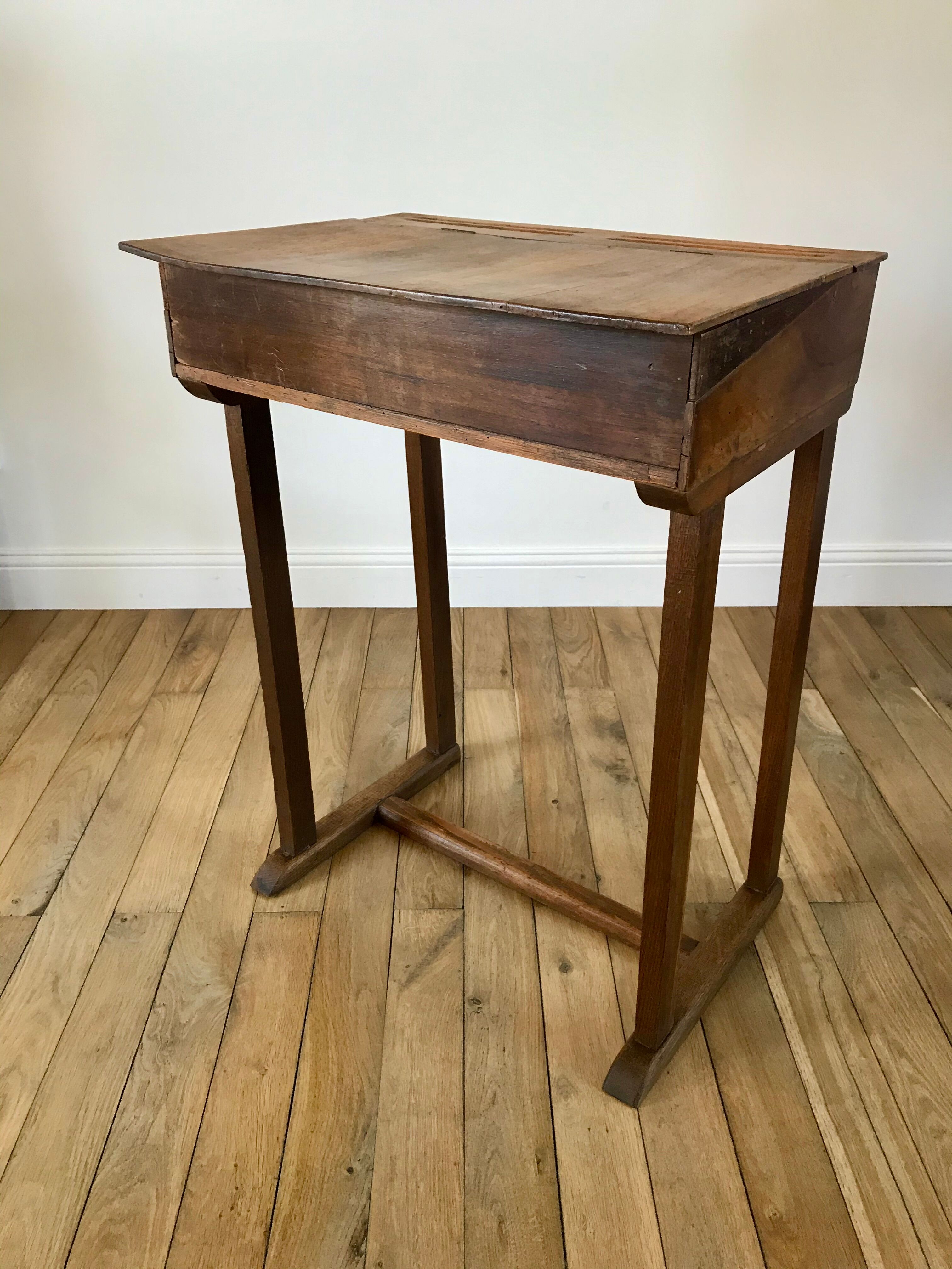 XXth century beech wood desk console