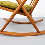 Midcentury Teak Rocking Chair by Frank Reenskaug for Bramin, 1960s