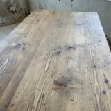 Farmhouse table pine multi-drawers