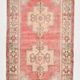 4x8 Vintage Soft Red & Samon Beige Turkish Handwoven Vintage Rug,177x230 Cm