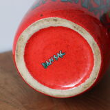 Ceramic vase middle XXth Scandinavian design signed Dansac