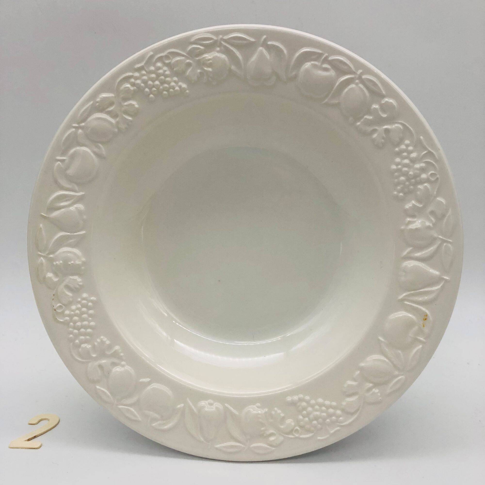 6 deep plates. Franco Giorgi by Quadrifoglio. Italy.