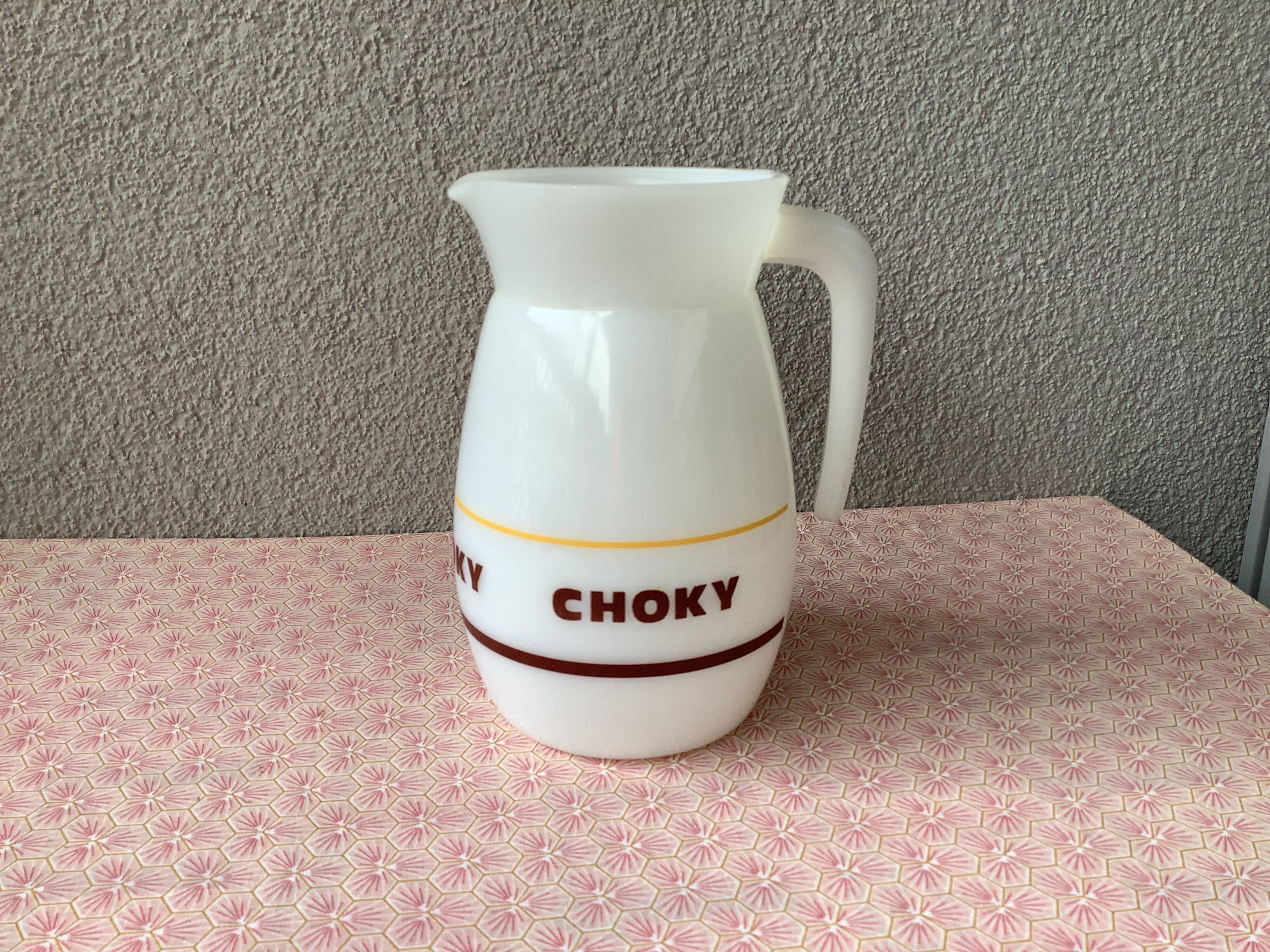 Pitcher Choky hot chocolate - opaline glass
