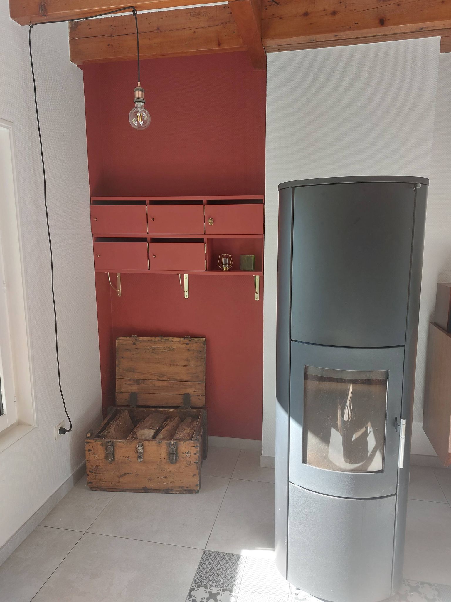 meuble de métier en bois, meuble à tiroirs