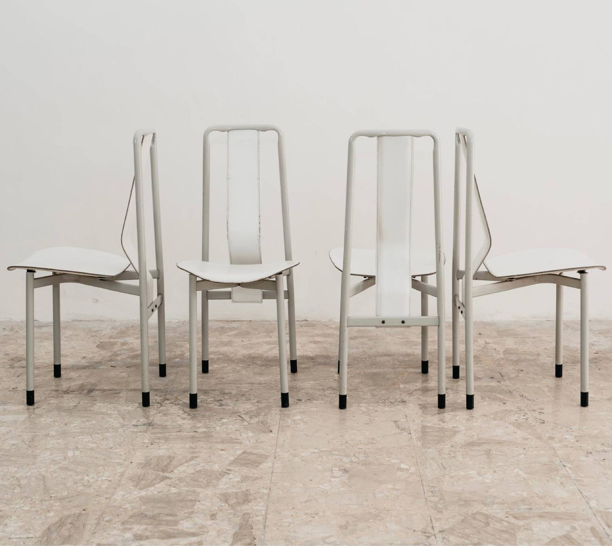 Ensemble de 4 Chaises Mod. Irma, Achille Castiglioni Zanotta  Années 80