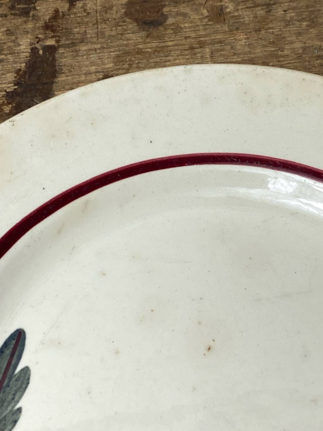 Two Digoin Sarreguemines dessert plates