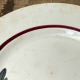 Two Digoin Sarreguemines dessert plates