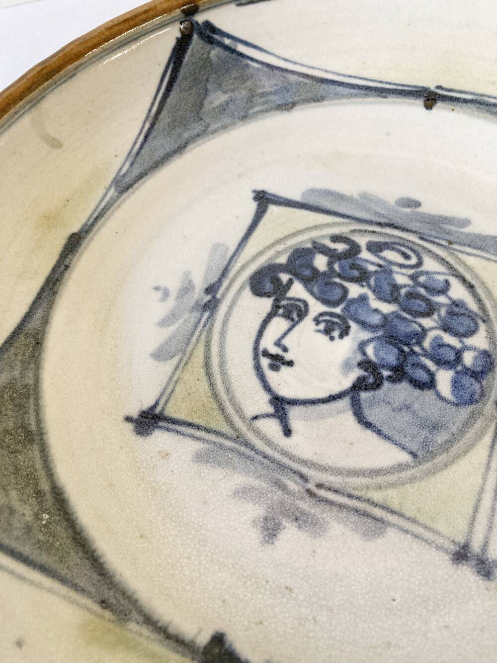 Ceramic dish signed Patrick Lefebvre