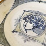 Ceramic dish signed Patrick Lefebvre