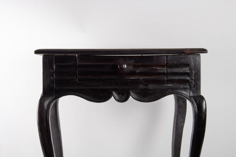 Office table from the early 19th century Louis XV style in blackened wood