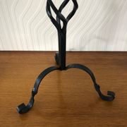 Vintage wrought iron candle holder