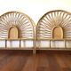 Rattan bed headboard - bamboo