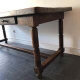 Farm table with stowed
