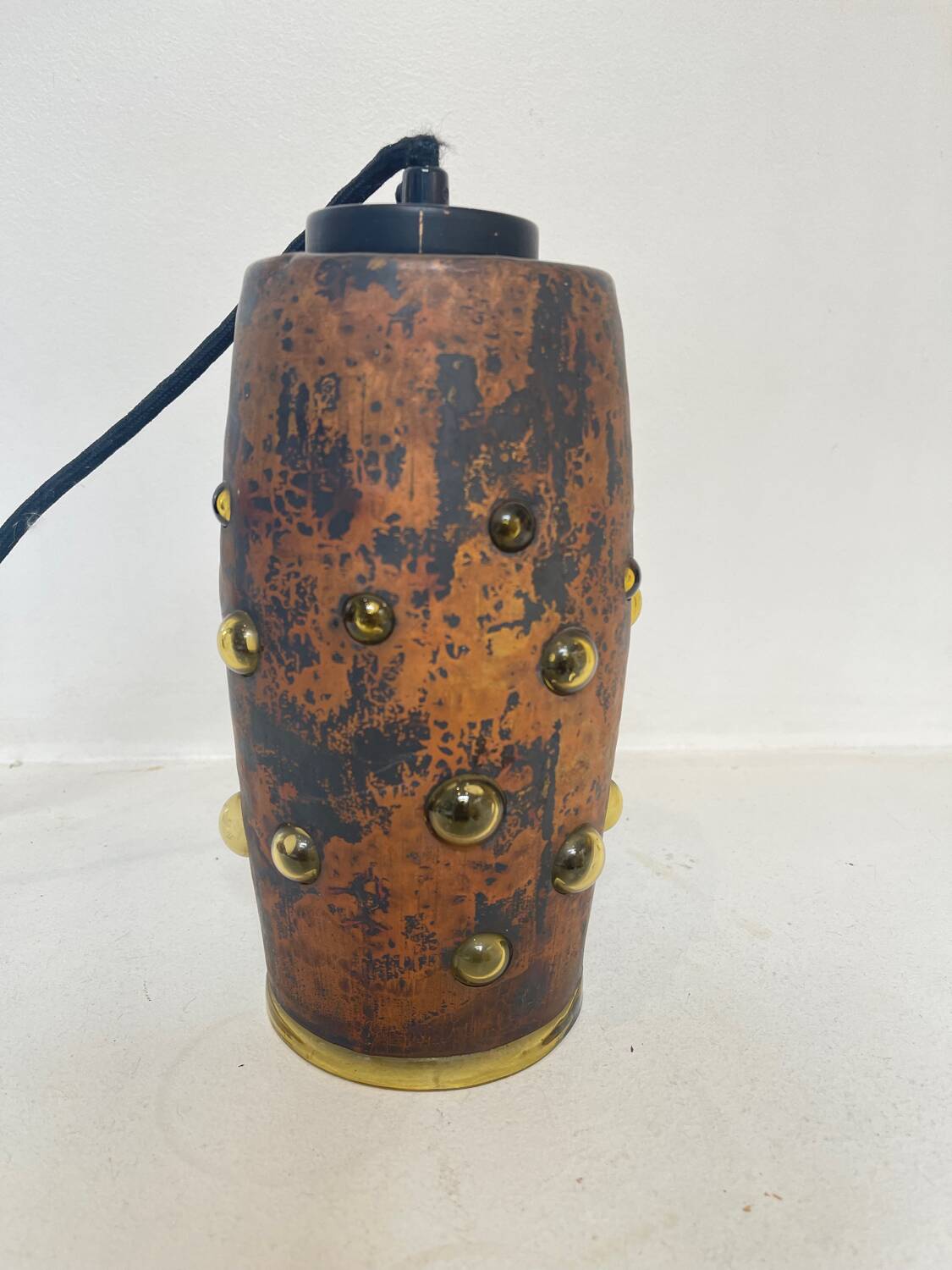 Glass pendant light – André Nanny, 1970