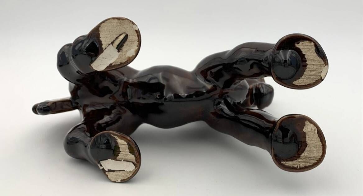 Vintage ceramic horse statuette, 1950s-1960s.