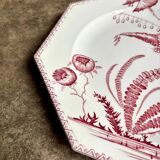 Small earthenware dish from Clairefontaine, "Indiana" service.