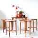 1960's Czechoslovakian nesting tables by Poul Hundevad
