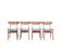 Farstrup teak wooden chairs with new skai, 1960s