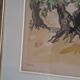 Large lithograph signed by Yves Brayer. Provençal landscape.