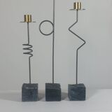 Trio de bougeoirs vintage d'Ehlen Johansson pour Ikea