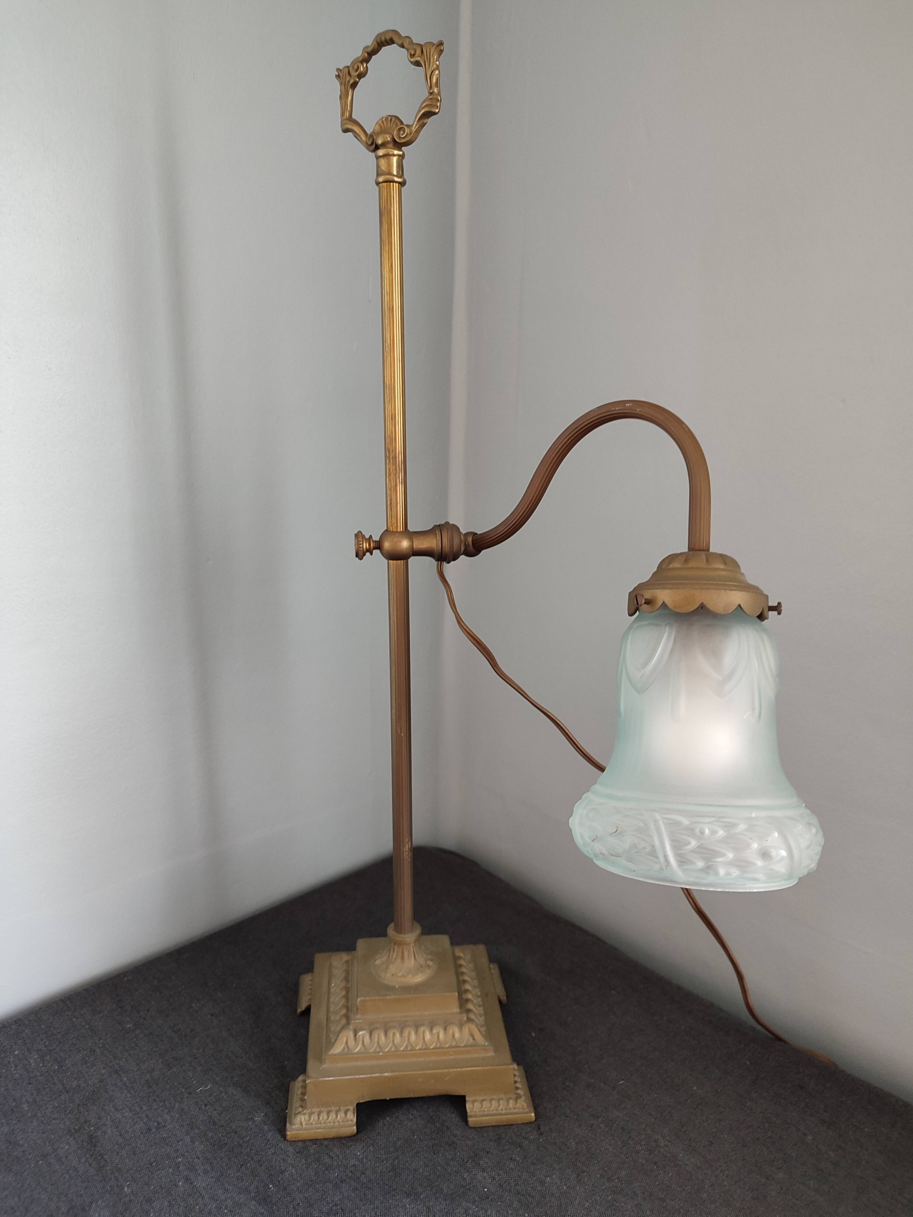 Large antique lamp collar sign art nouveau