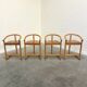 Set of four Allmilmö bar stools, 1980s
