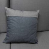 Airborne double bench seat restored foam and new fabrics + 2 matching cushions