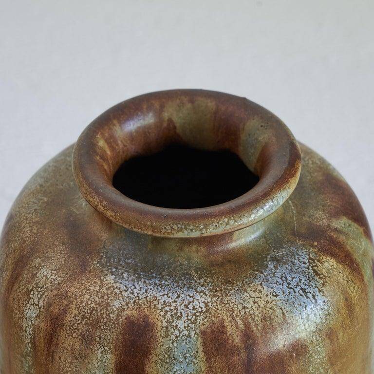 Salt-glazed stoneware vase by Willy Biron, 1950s.