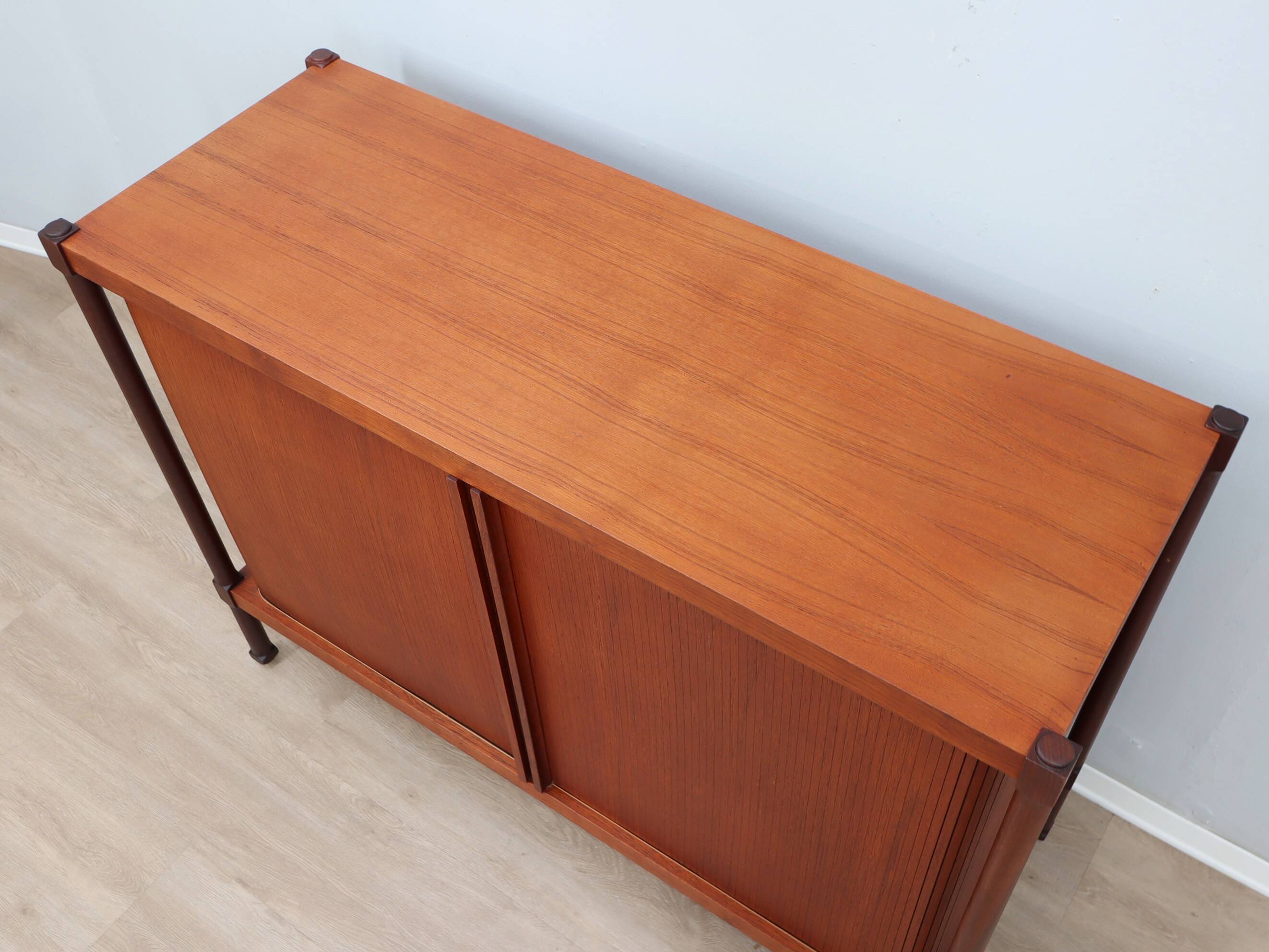 1950s mid-century teak storage cabinet bar F.lli Proserpio