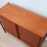 1950s mid-century teak storage cabinet bar F.lli Proserpio