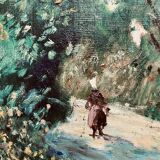 Tableau early 20th century "The Calvary"