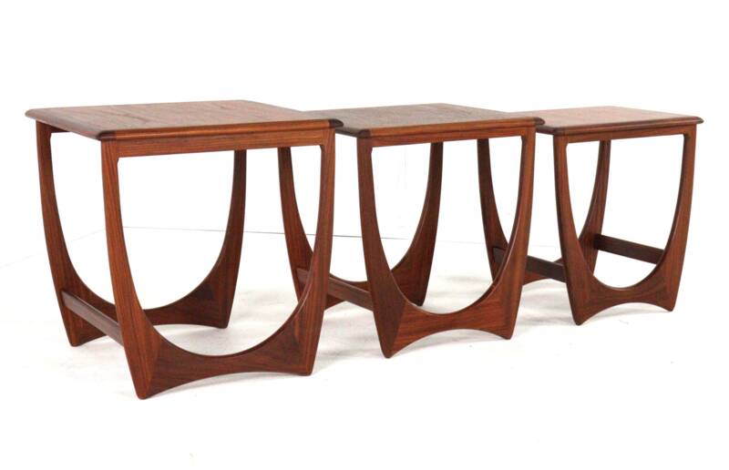 G-Plan Fresco nesting tables 'Dogmersfield' - mid century modern teak