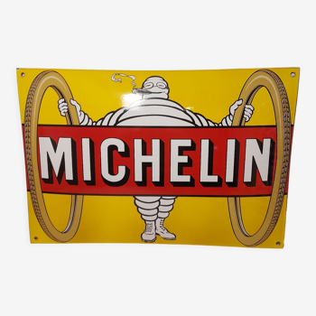 Plaque émaillée et bombée Cycles pneus Michelin