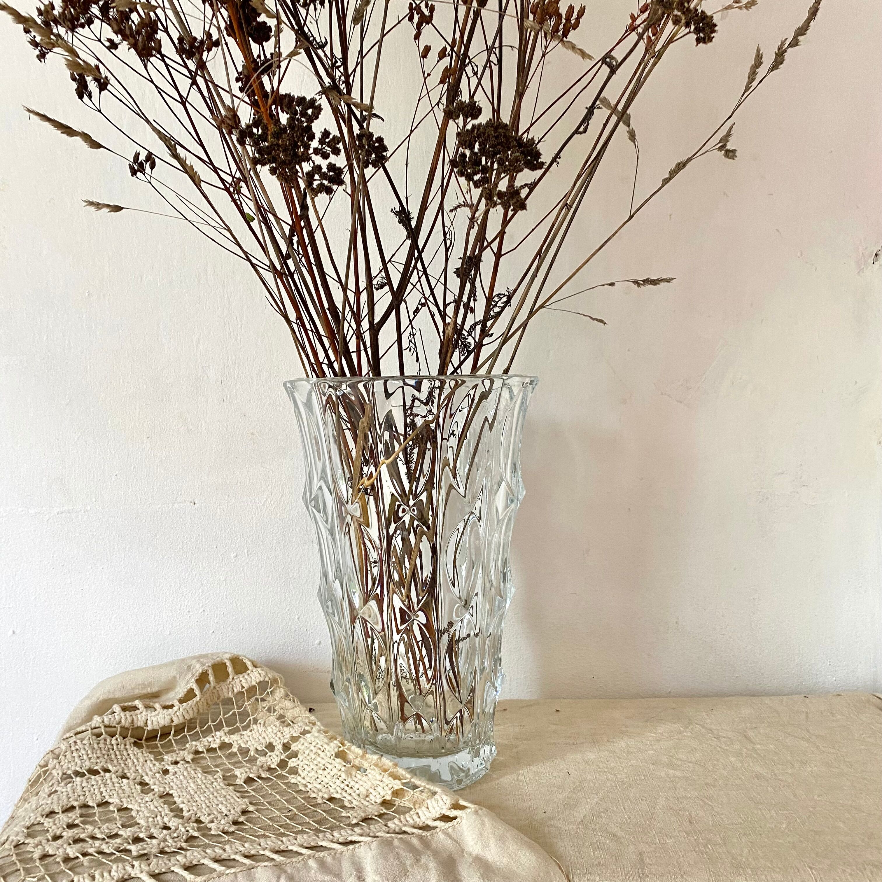 Vintage glass vase