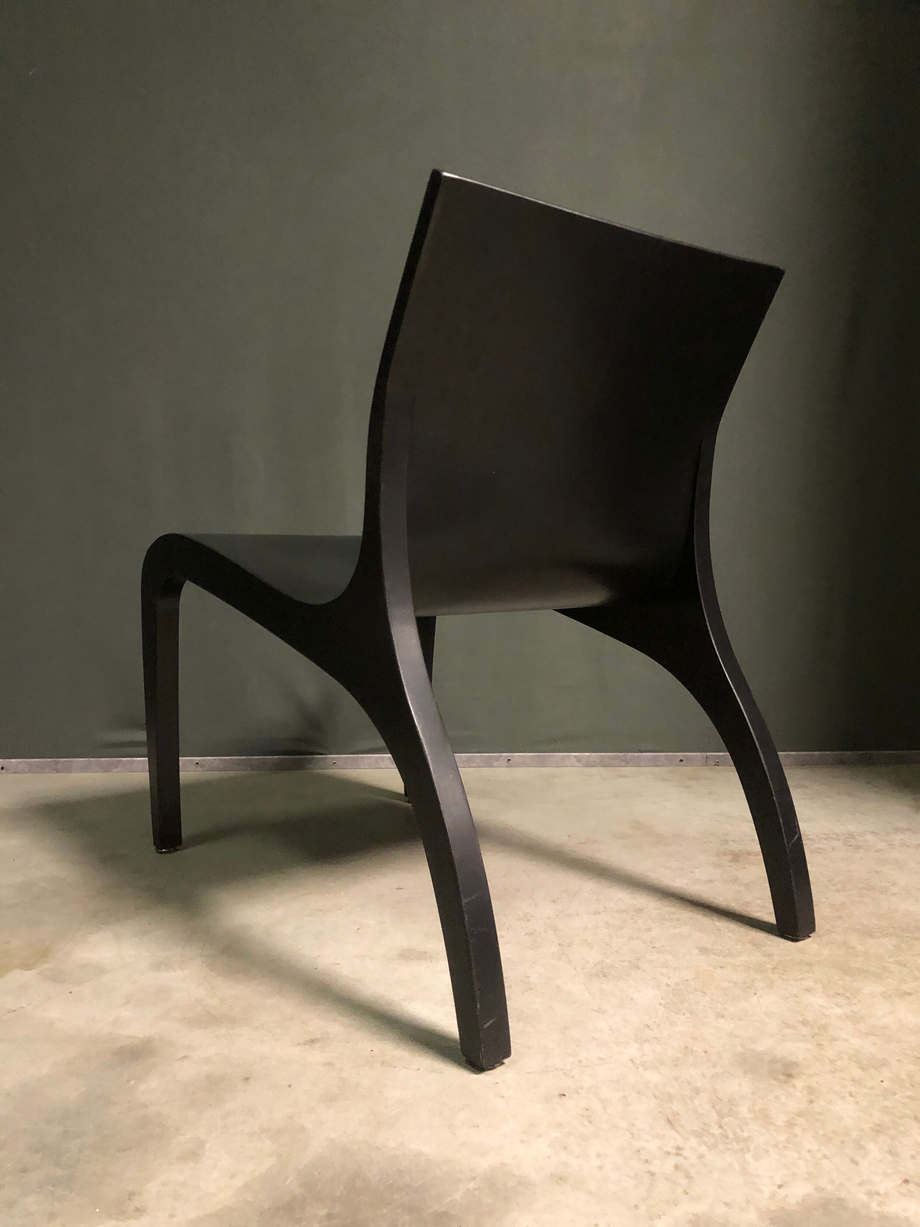 'studio parade' minimalist wooden lounge chairs