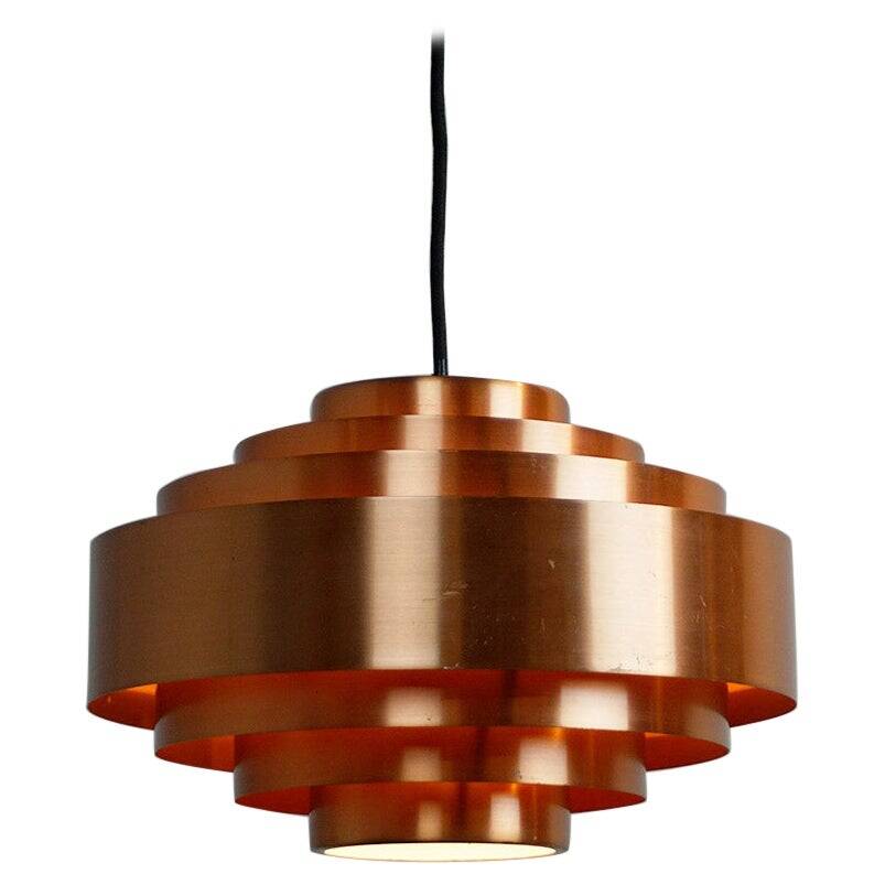 Pendentif en cuivre scandinave Ultra par Jo Hammerborg pour Fog et Morup Danemark