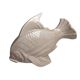 Le jan, large art deco cracked earthenware fish circa 1930