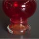 Red Vase from the Ząbkowice glassworks, Poland, 1980s