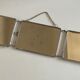 Horizontal Italian triptych barber mirror 1960 L69cm