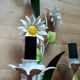 Marguerites painted sheet wall lamp