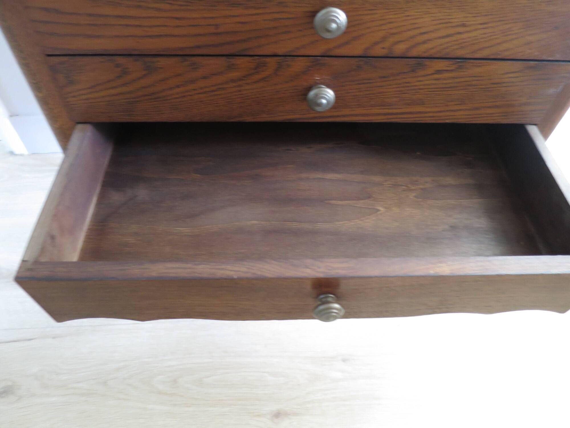 Vintage - Charming work table - Small chest of drawers/dressing table - Louis XV style - Cabriole legs - 2 drawers