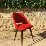 60's red soft chair
