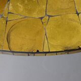 Table basse ornée d'une mosaïque à la feuille d'or 18 carats