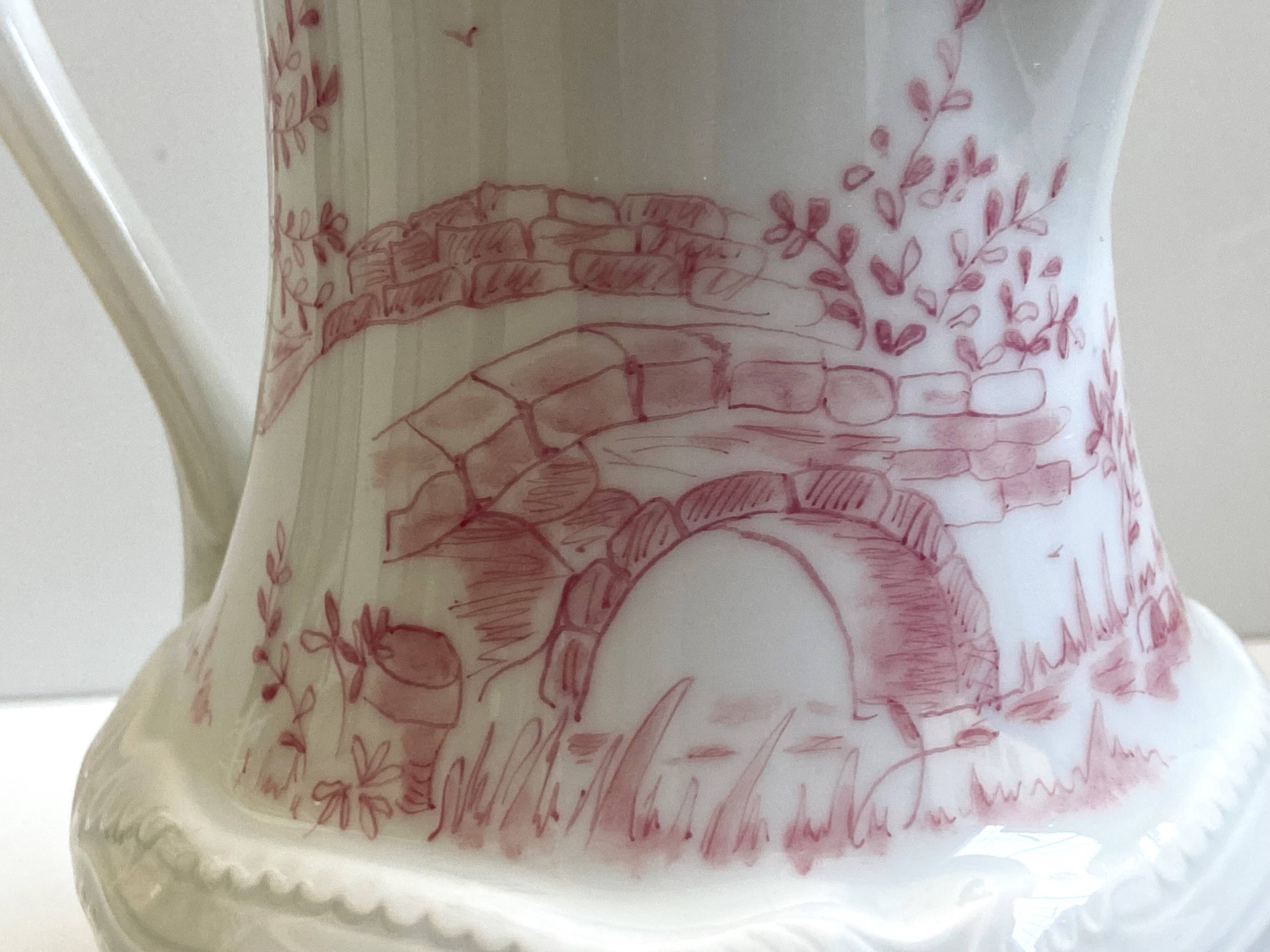 Pitcher Jug Cream Jug Milk Porcelain Cherbourg Louis XV Style