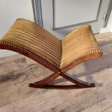 Gold tapestry foot rest