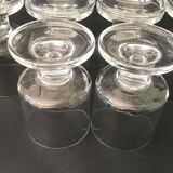 10 verres à vin en cristal