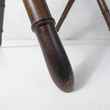 ancienne table pliable en bois imitation bambou XIXème