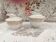Ensemble pot à lait et crémier en porcelaine de Limoges